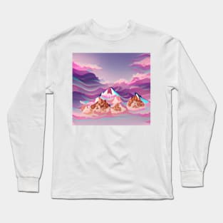 Aesthetic Mountains Concept Long Sleeve T-Shirt